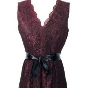 Red Lace Calvin Klein Cocktail Dress (10)